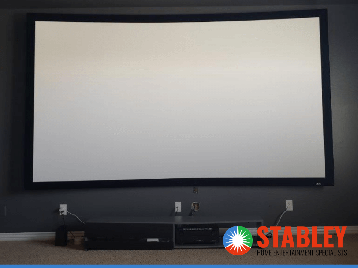 Projector installed for home theater