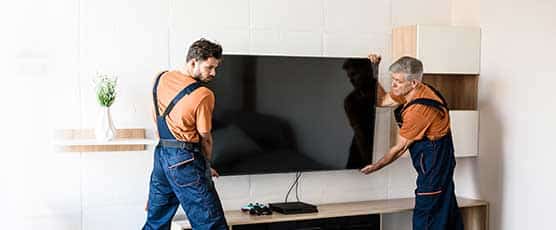 Stabley Home Entertainment Team Installing High Quality TV